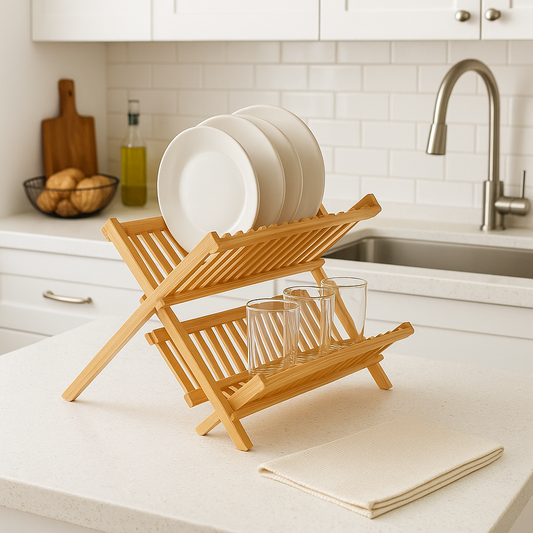 ESCURRIDOR MADERA BAMBOO 40x32x26CM NATURAL