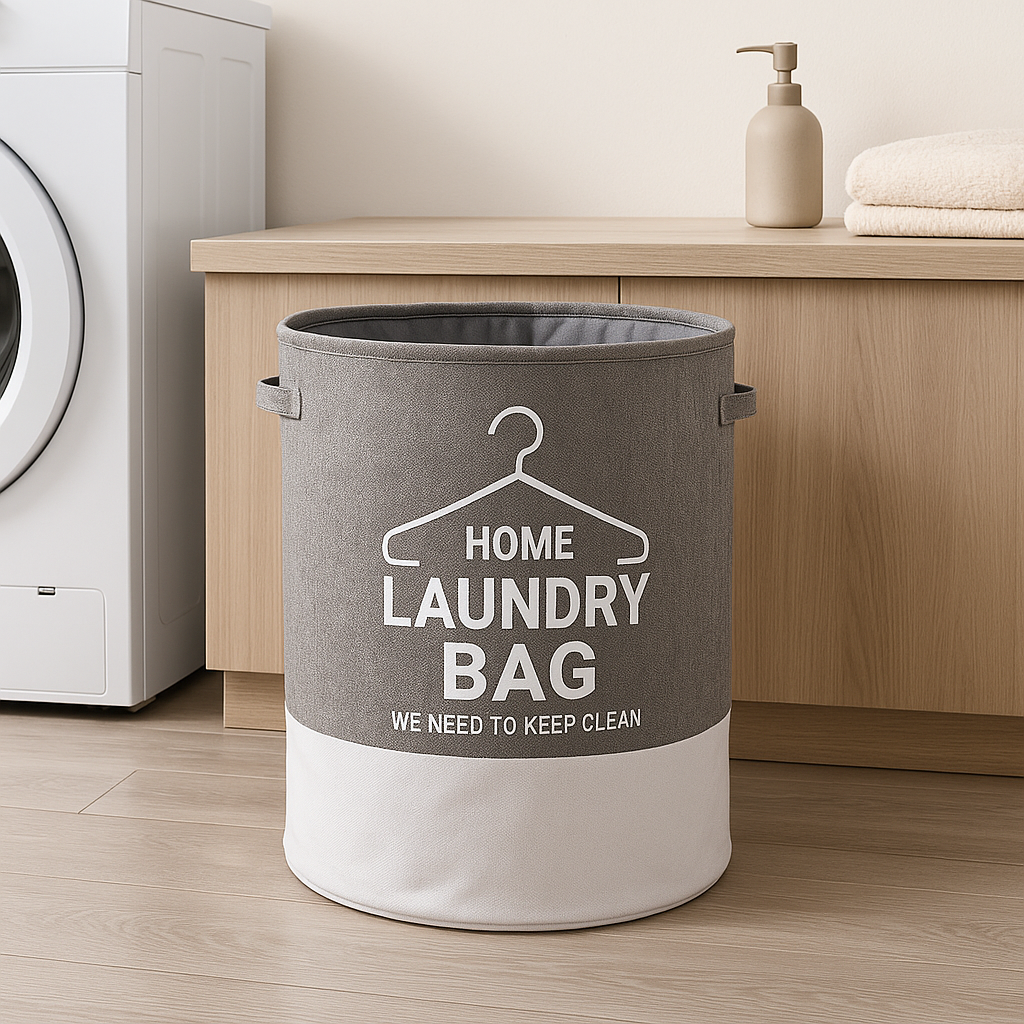 CESTO DE ROPA 40x50CM SIMIL LINO SURTIDO