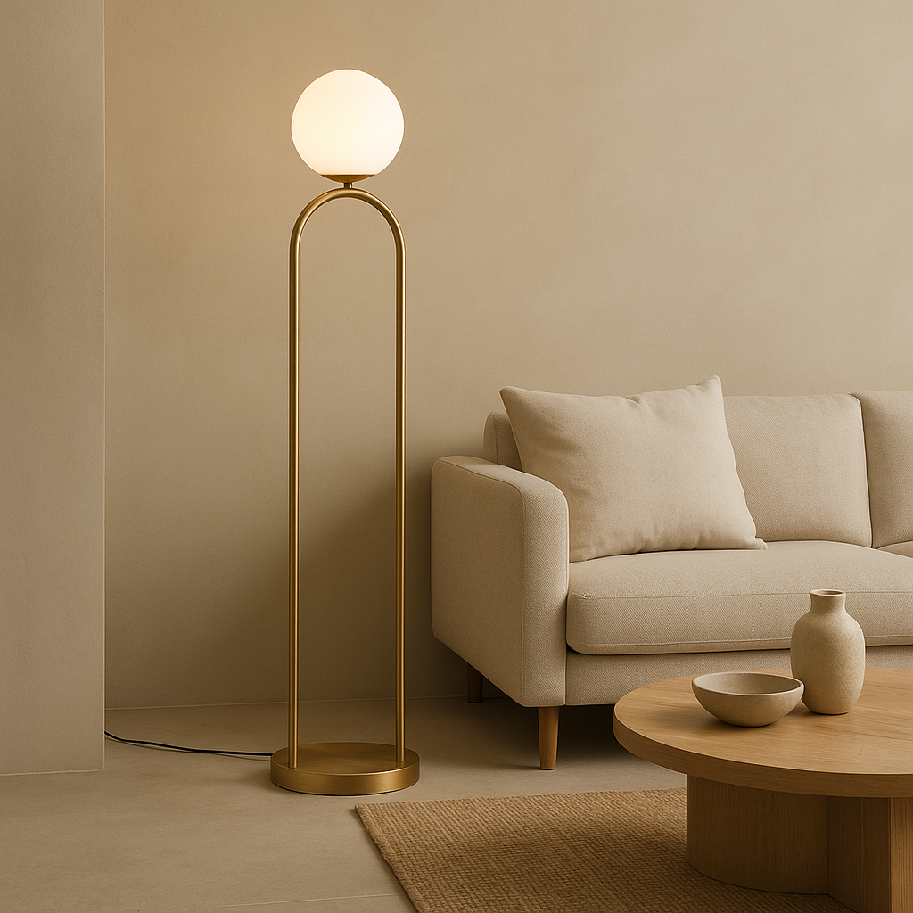 Lámpara de Pie BAKE - Dorado