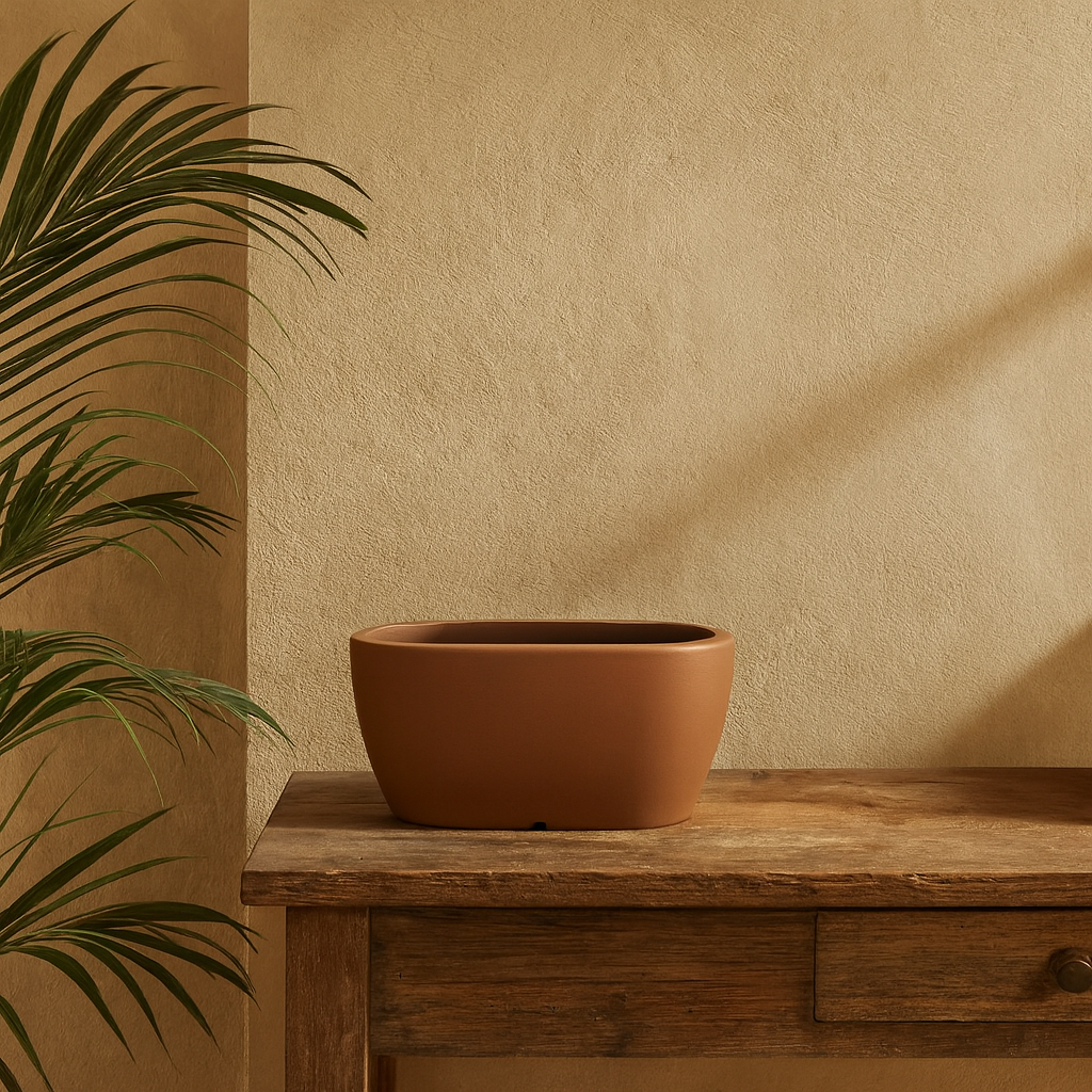 MACETA "ANDALUZ" 80 X 40CM. TERRACOTA