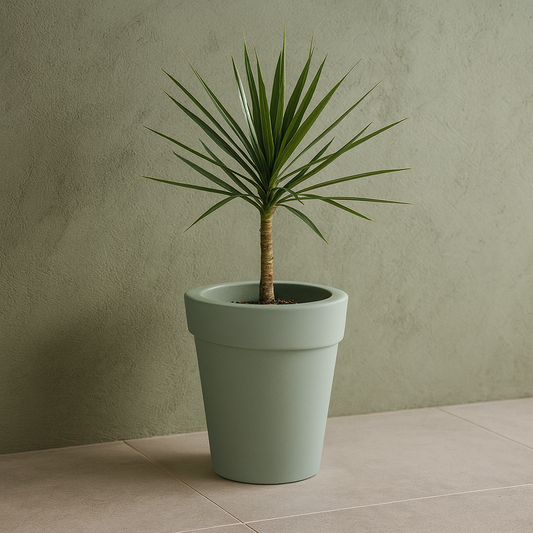 MACETA "GIPSY" Ø55 X 70CM. VERDE SALVIA