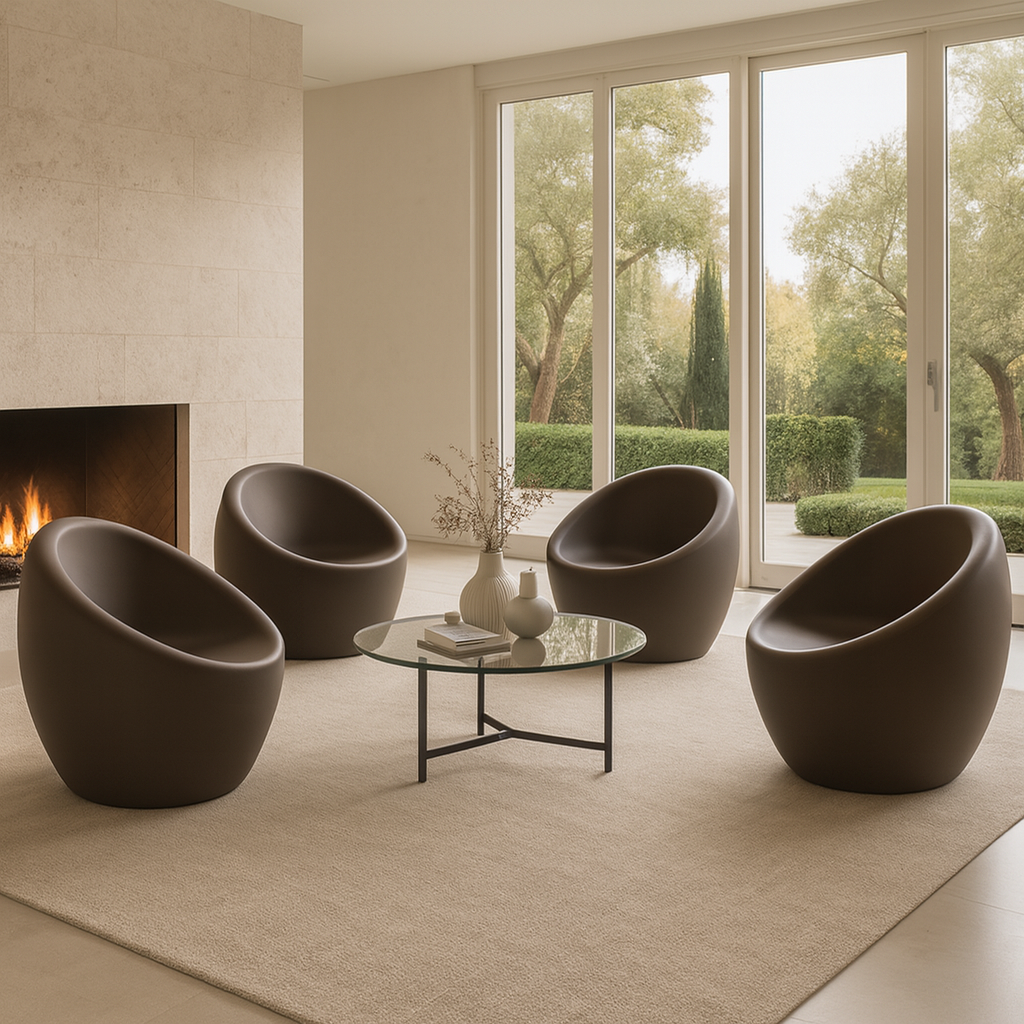 SILLON DE POLIETILENO "OCA" SIMIL HORMIGON