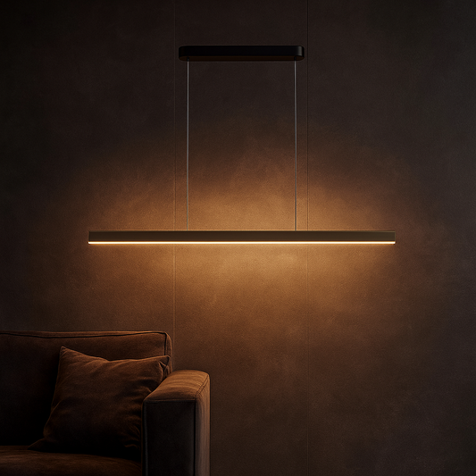 LUMINARIA LINEAL DE SUSPENDER 120CM BAKU - NEGRO