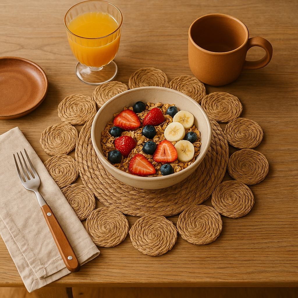 INDIVIDUAL D36CMS JACINTO DE AGUA DISEÑO FLOR NAT.