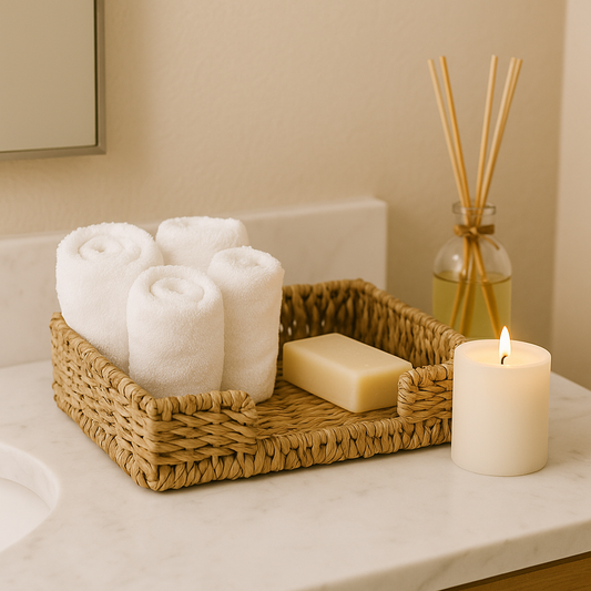 SERVILLERTERO RECT. 32x15xH7CMS FIBRA NATURAL