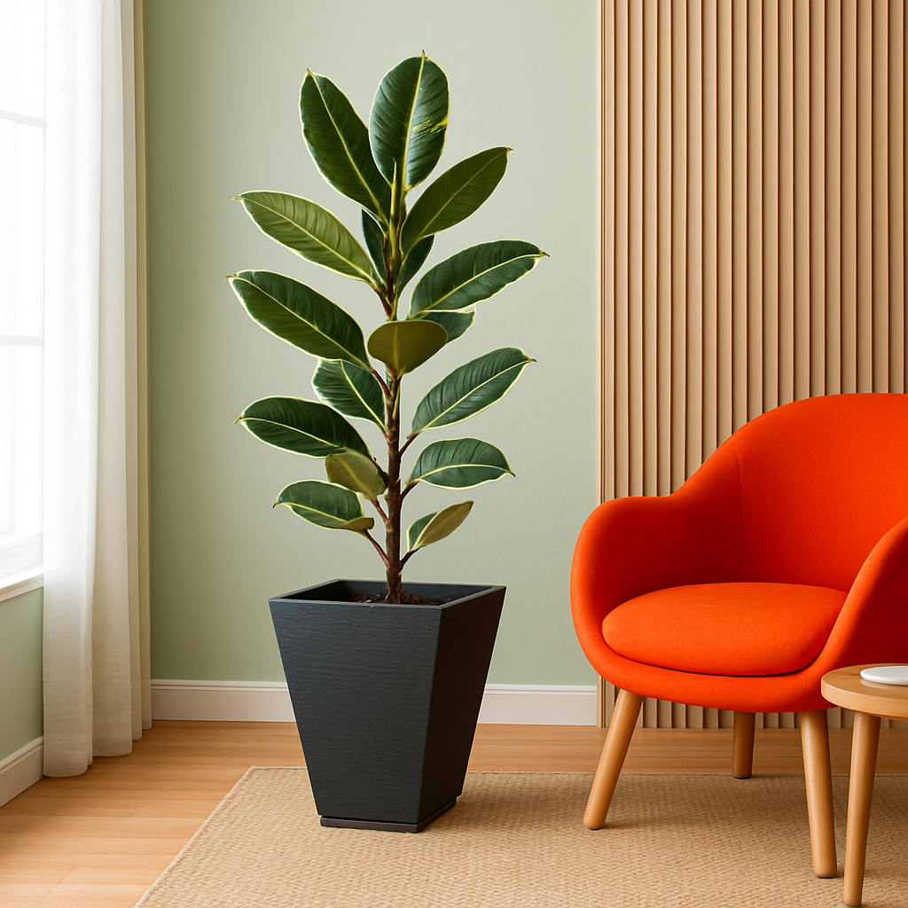 MACETA 29X34CM ZURIQUE GRAPHITO EFEC.PIEDRA GRIS O