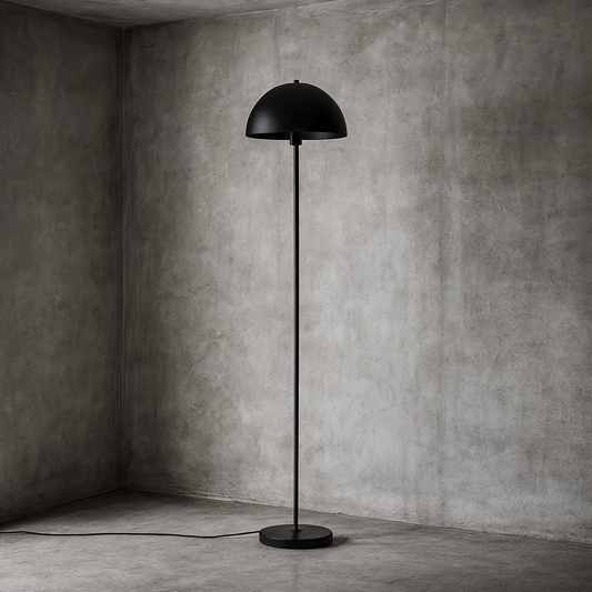 ARTEFACTO DECORATIVO DE PIE MUSHROOM - NEGRO