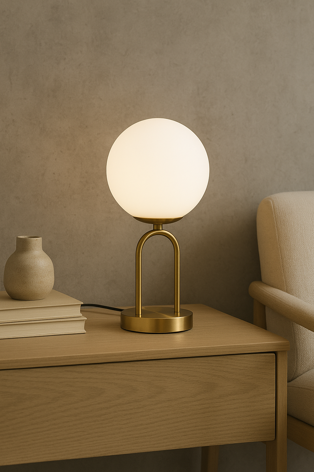 Lámpara de Mesa BAKE – Dorado