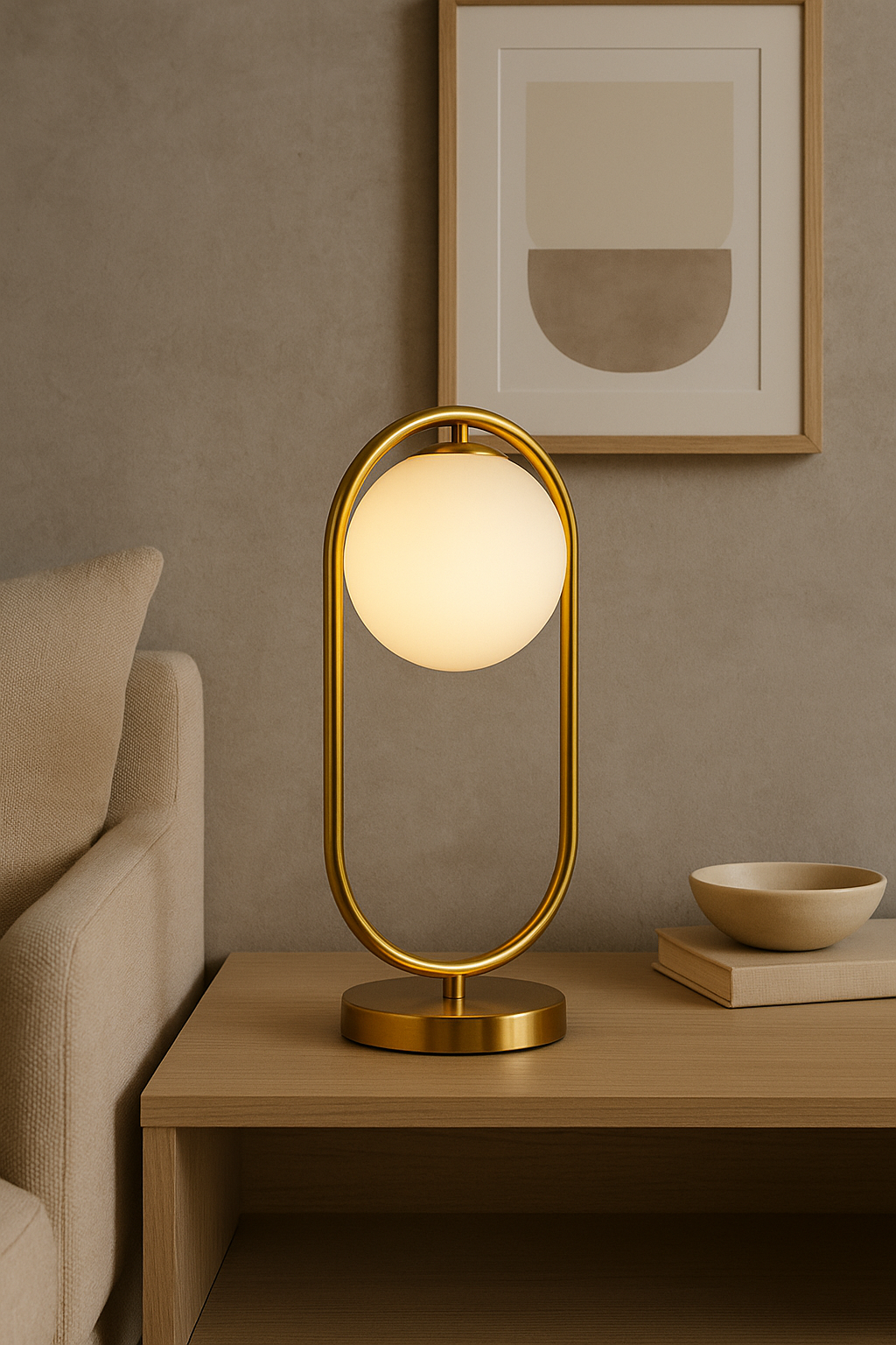 Lámpara de Mesa ROMINA – Dorado