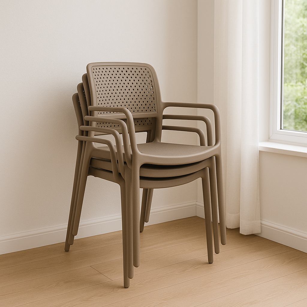 SILLA SAFIRA taupe 58×51×84.5cm