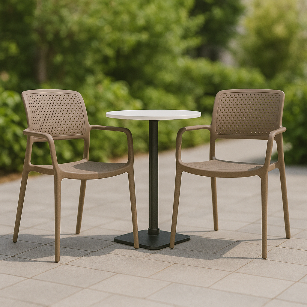 SILLA SAFIRA taupe 58×51×84.5cm