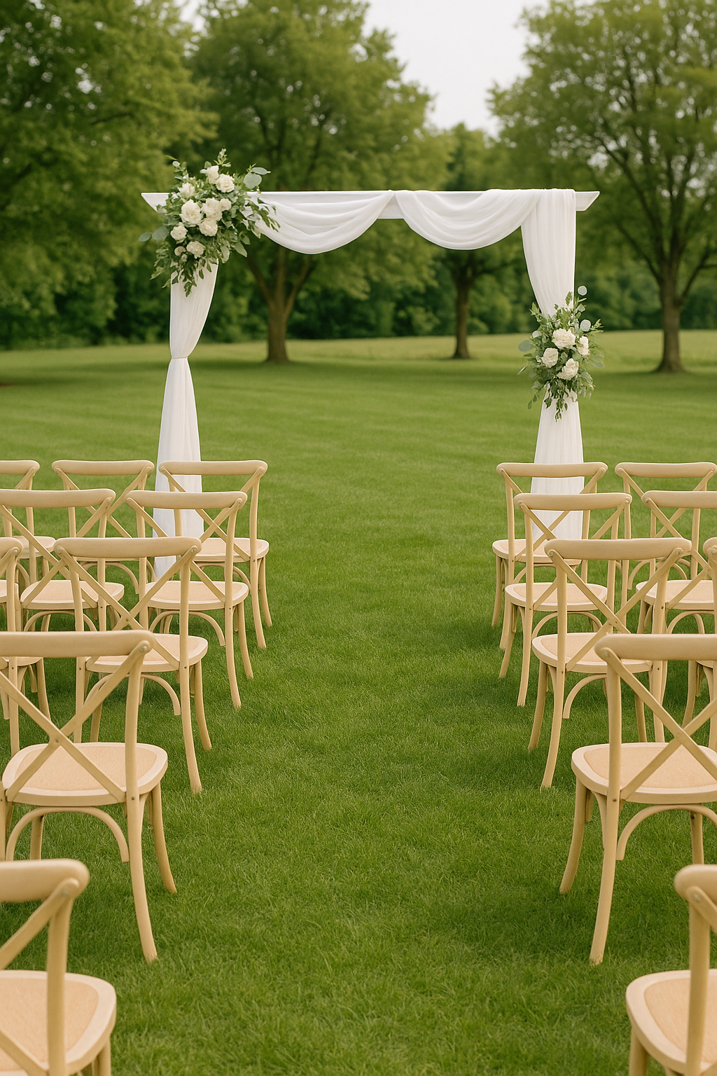 SILLA CROSS madera asiento blanco 46×42×87cm