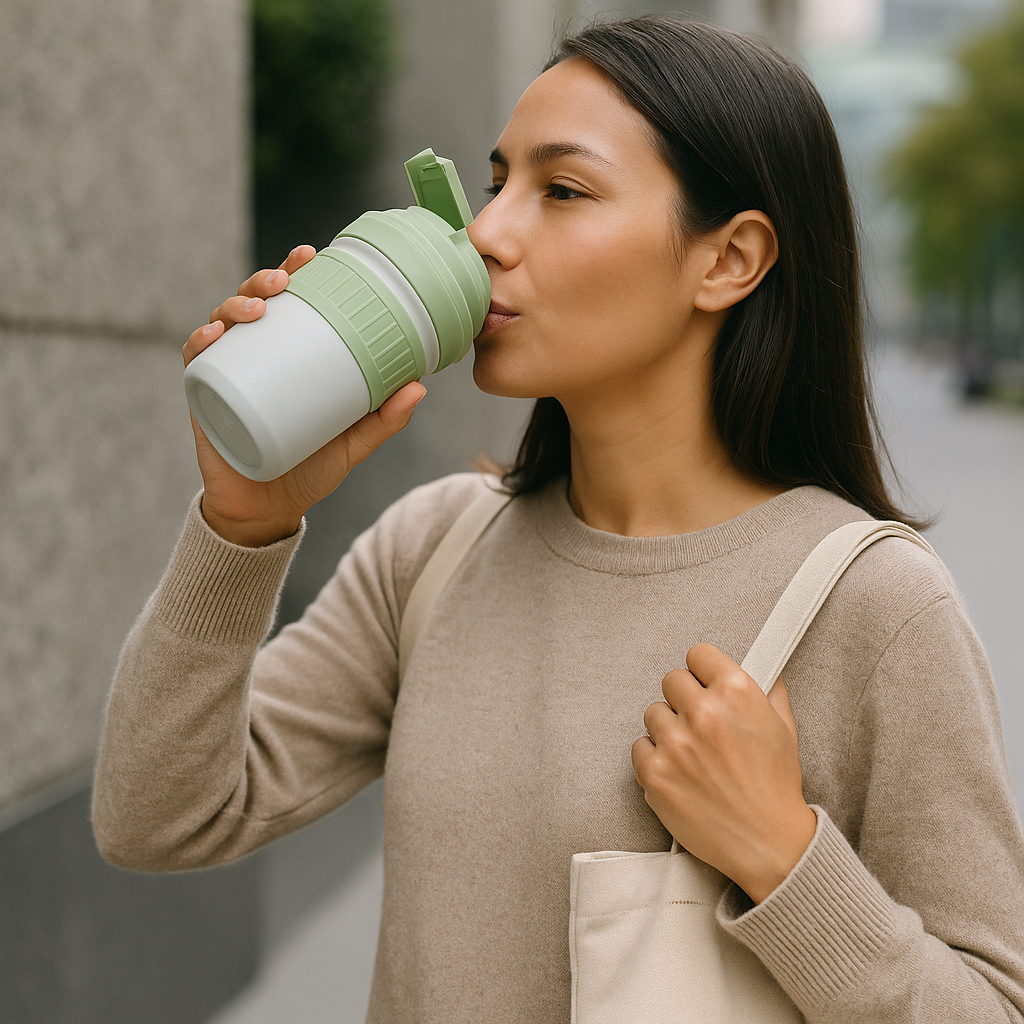 VASO METALICO HERMETICO 400ML COLOR PASTEL LH-4077