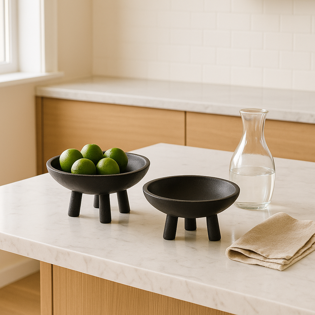 SET 2 BOWLS 30x30x15CM MADERA