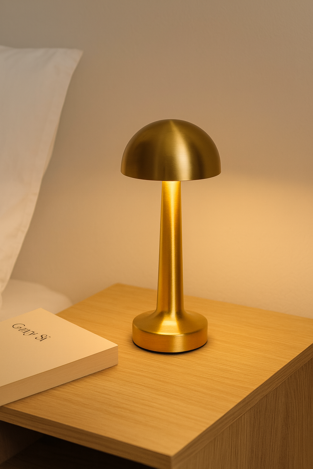 LAMPARA DE MESA SAMOA RECARGABLE - GOLD
