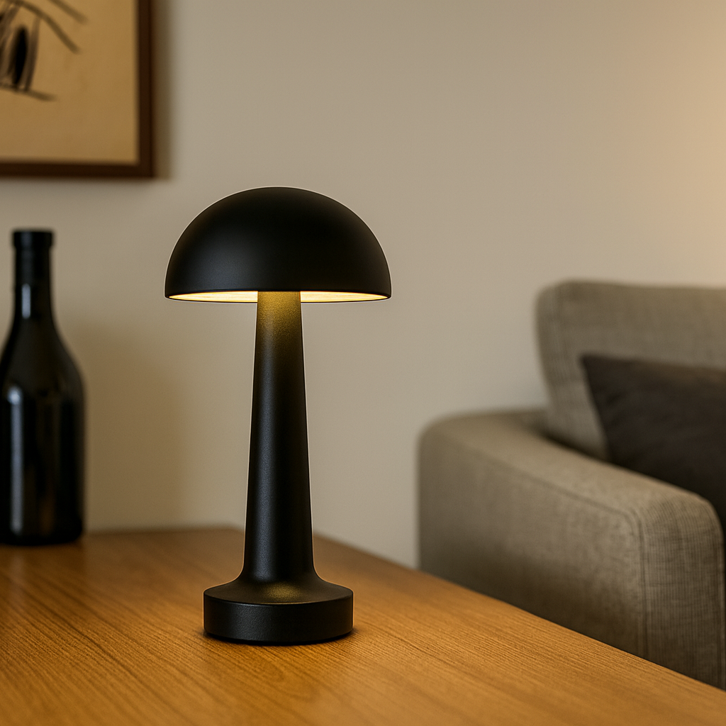 LAMPARA DE MESA SAMOA RECARGABLE - BLACK