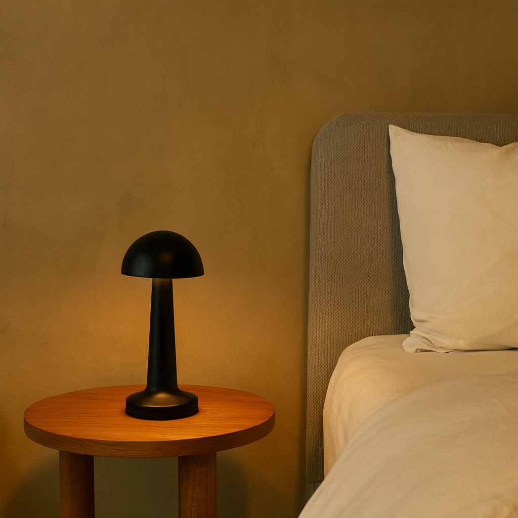 LAMPARA DE MESA SAMOA RECARGABLE - BLACK