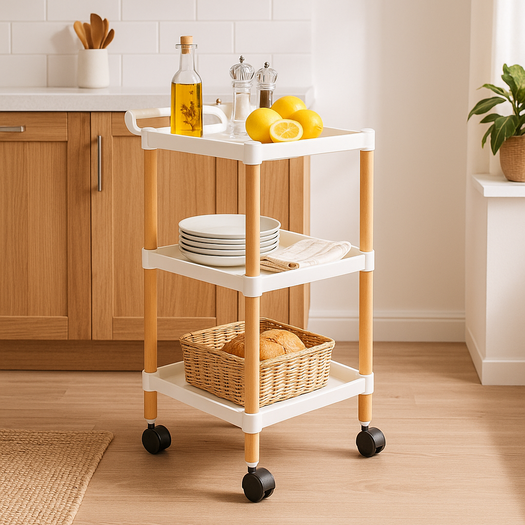 ORGANIZADOR CON TRES ESTANTES PLASTICO LH-3710