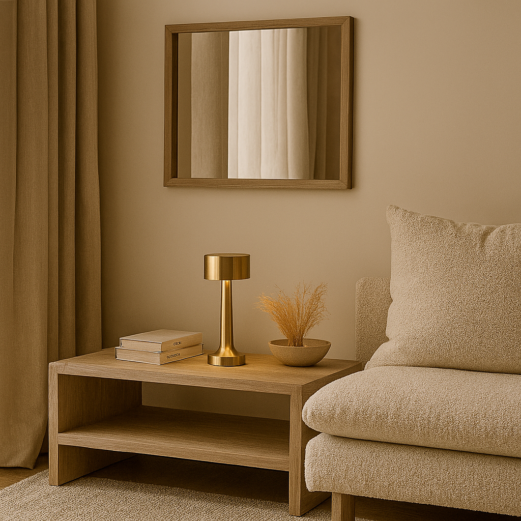 LAMPARA DE MESA TUVALU RECARGABLE - GOLD