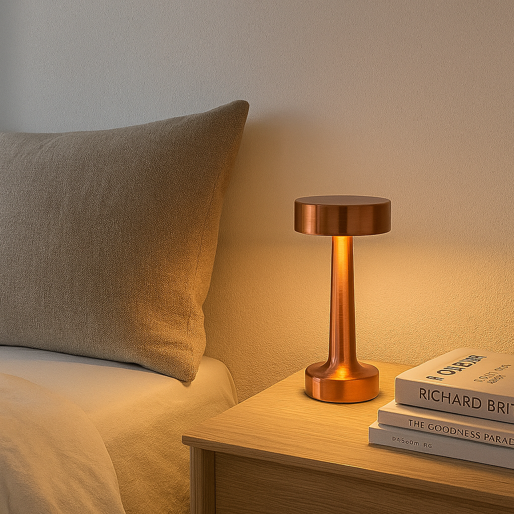 LAMPARA DE MESA TUVALU RECARGABLE - BROWN COOPER