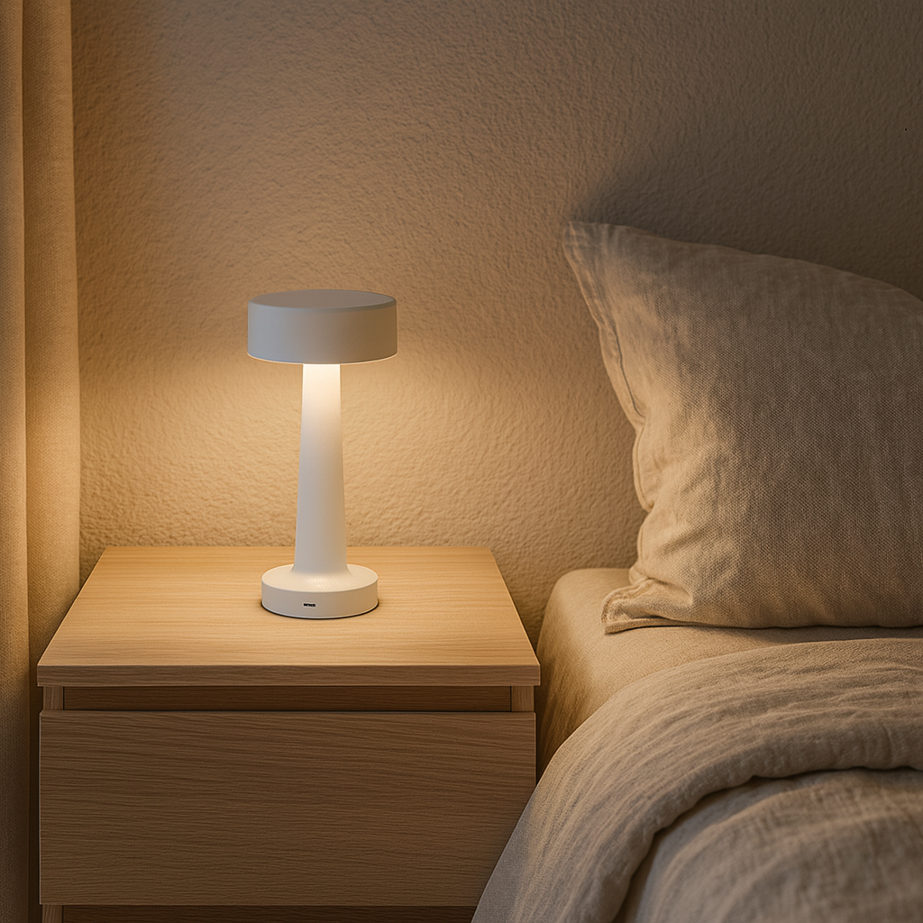 LAMPARA DE MESA TUVALU RECARGABLE - WHITE