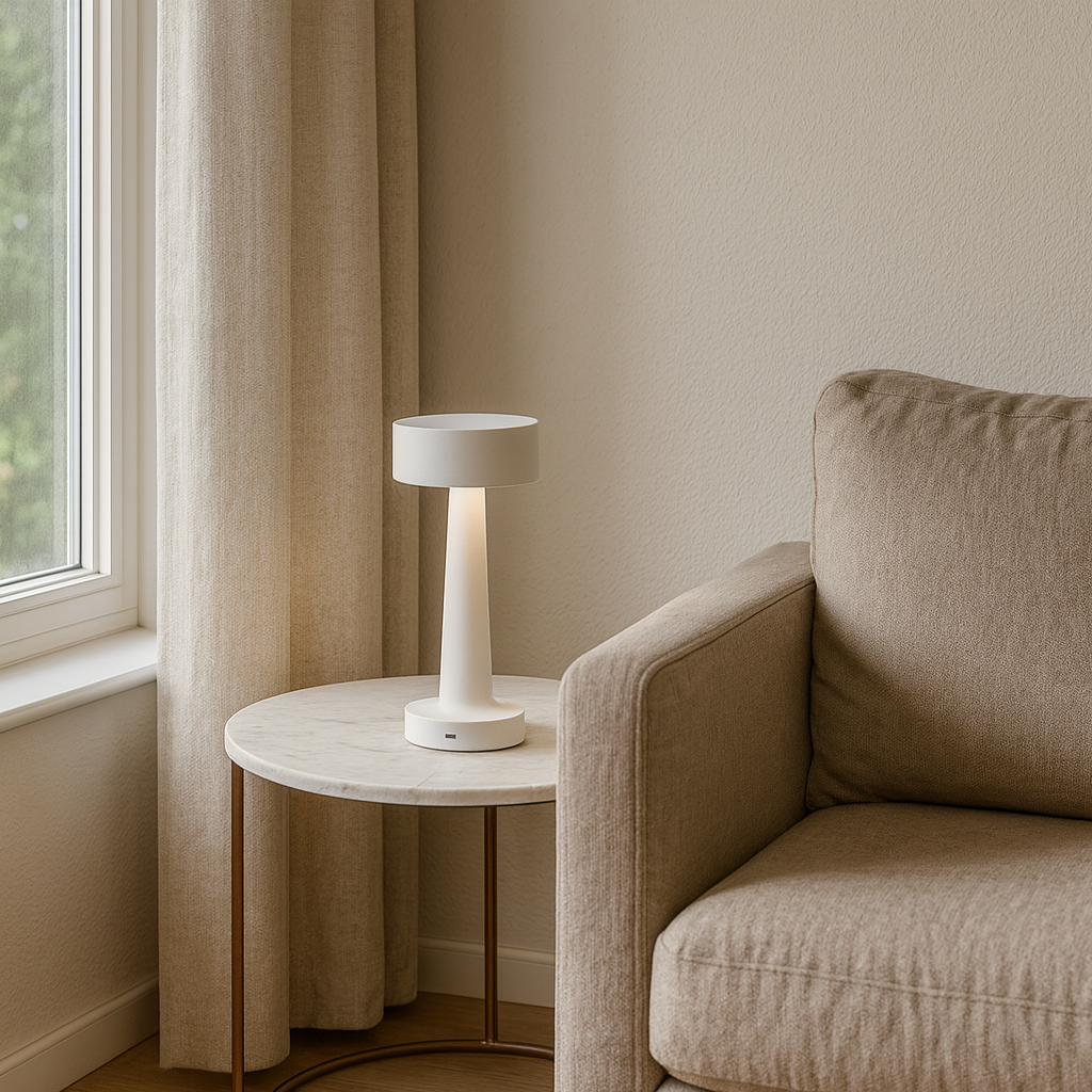 LAMPARA DE MESA TUVALU RECARGABLE - WHITE