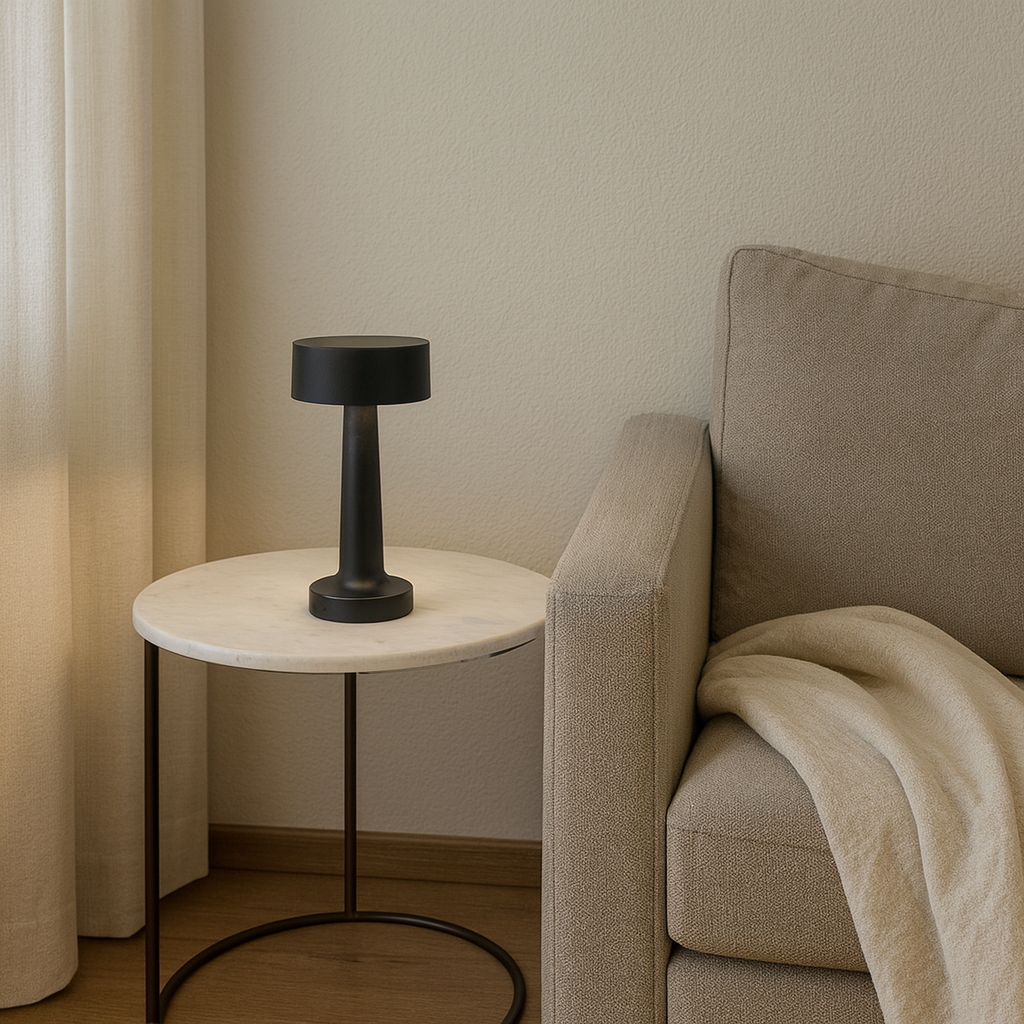 LAMPARA DE MESA TUVALU RECARGABLE - BLACK