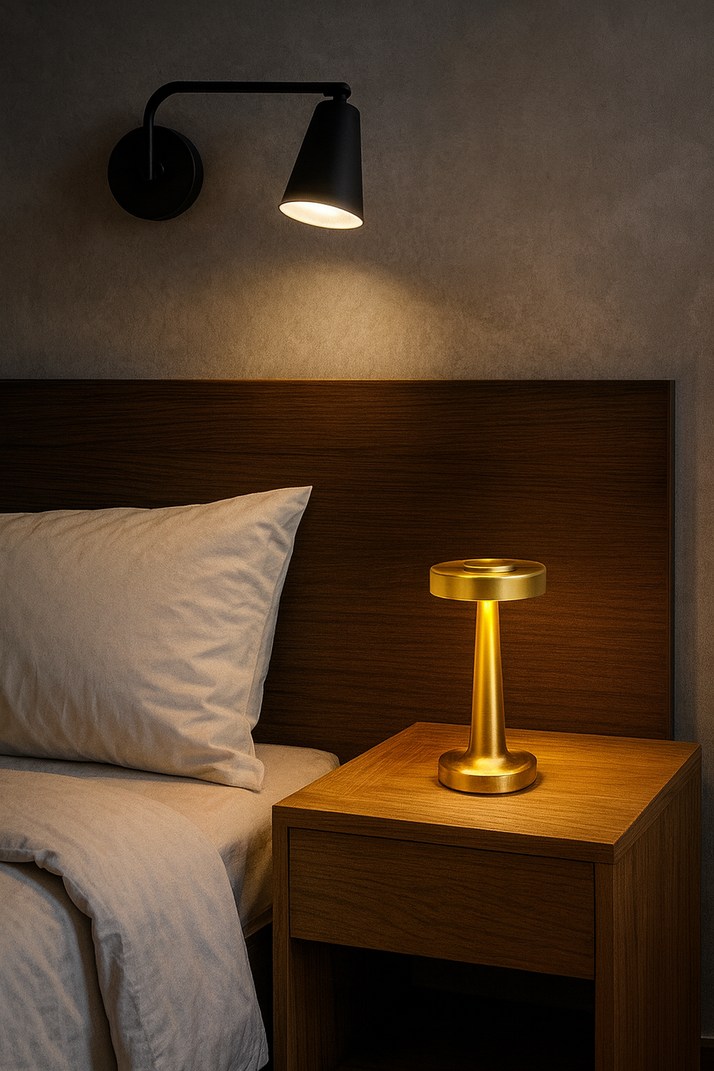 LAMPARA DE MESA LUCERNA RECARGABLE - GOLD