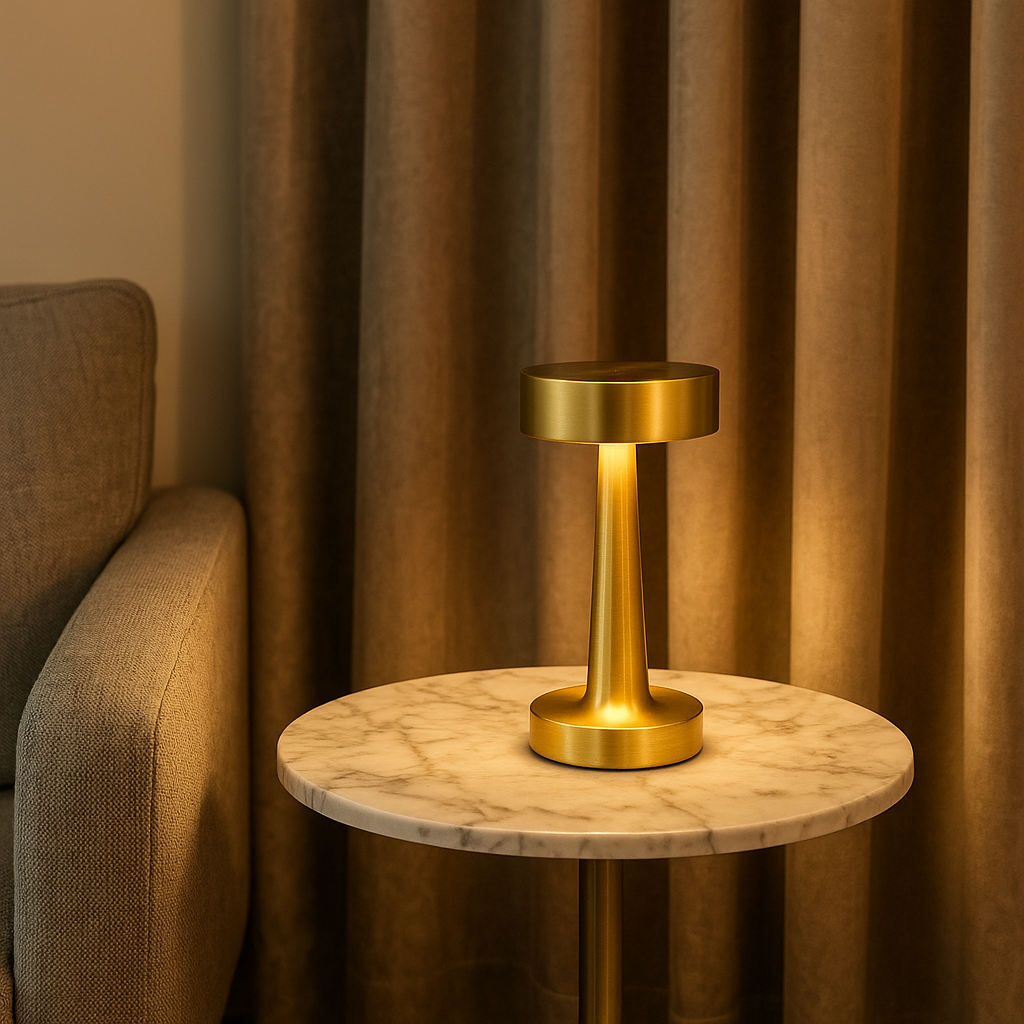 LAMPARA DE MESA LUCERNA RECARGABLE - GOLD