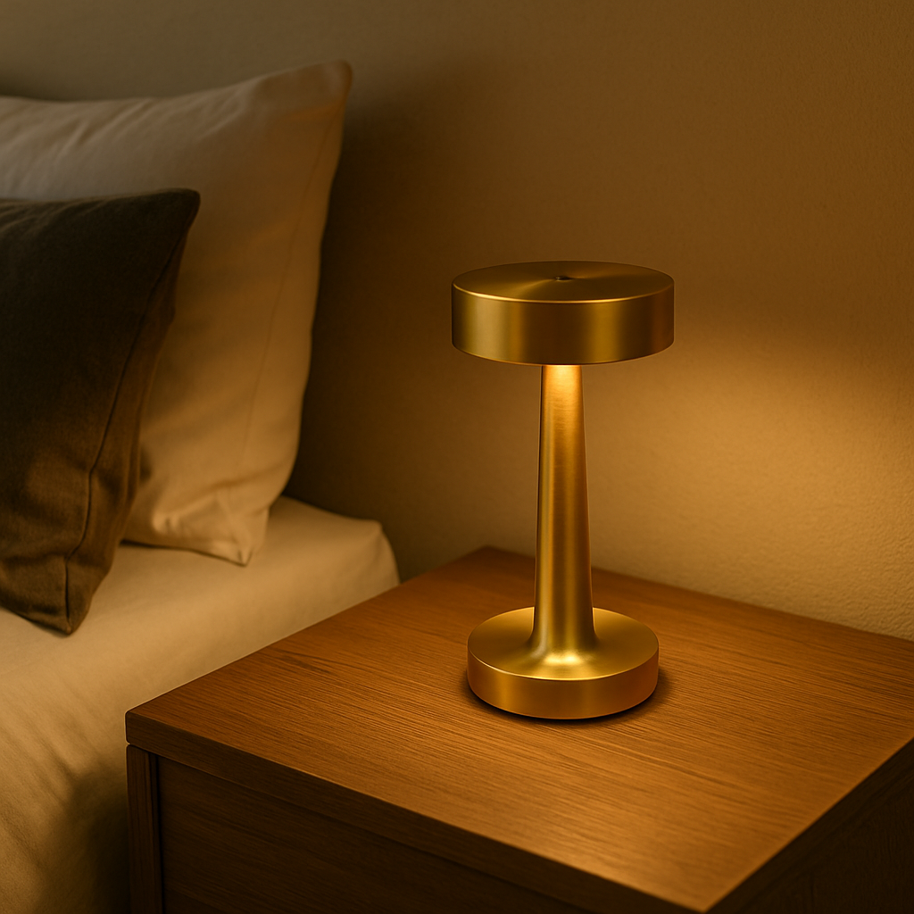 LAMPARA DE MESA LUCERNA RECARGABLE - GOLD