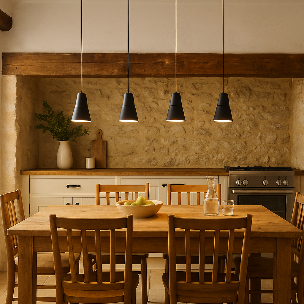 Colgante Cono Metal Negro