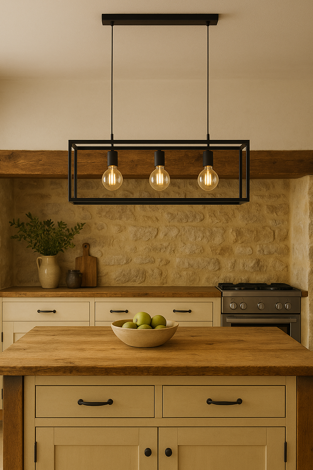 Colgante Reja/Vidrio Transparente