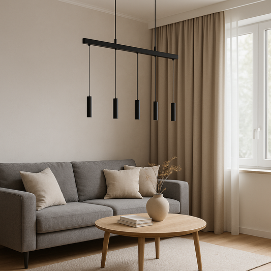 Colgante LED Acero Negro