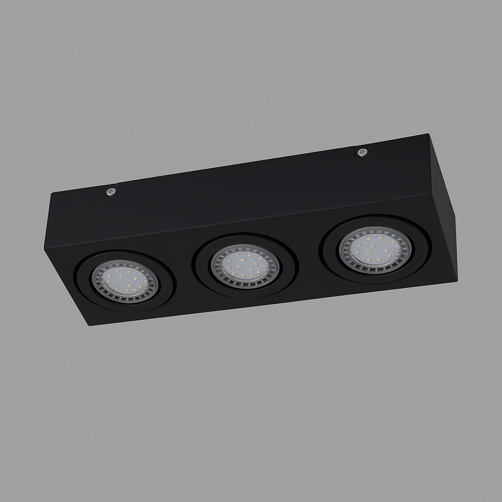 Aplique de Techo 2 Luces Móvil para AR111 Blanco