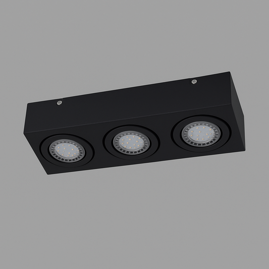 Aplique de Techo 2 Luces Móvil para AR111 Blanco