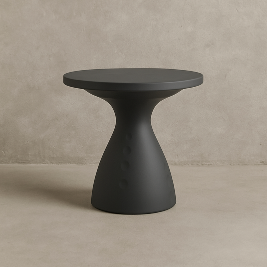 Mesa de Centro Redonda "Flut" – Grafito