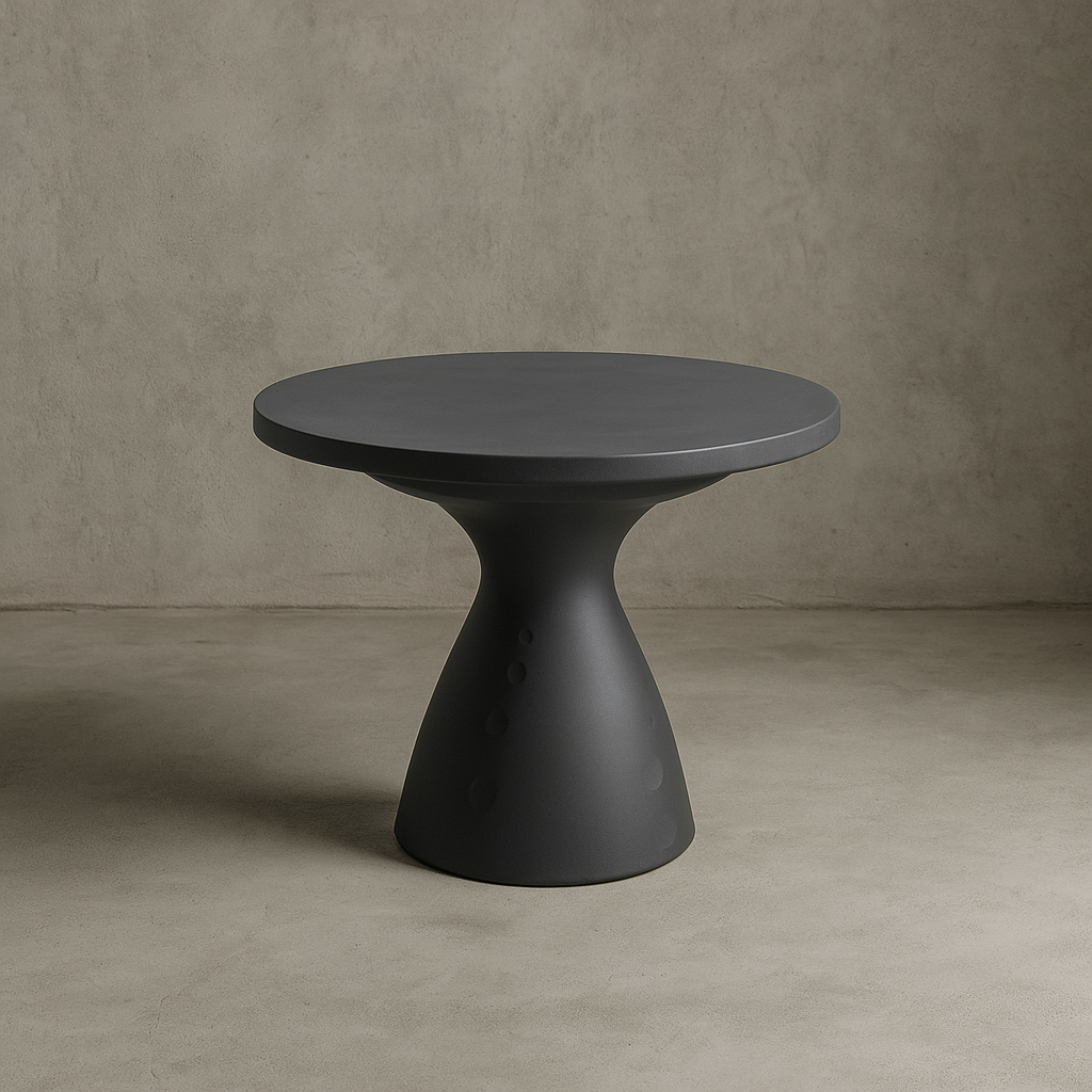 Mesa de Centro Redonda "Flut" – Grafito