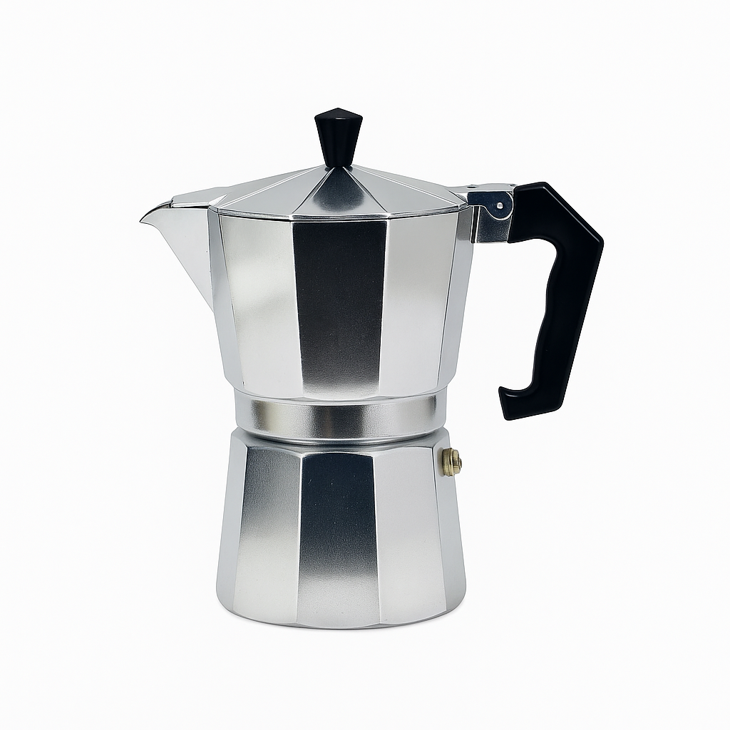 CAFETERA 9 TAZAS METALICA TIPO ITALIANA GM-R4514