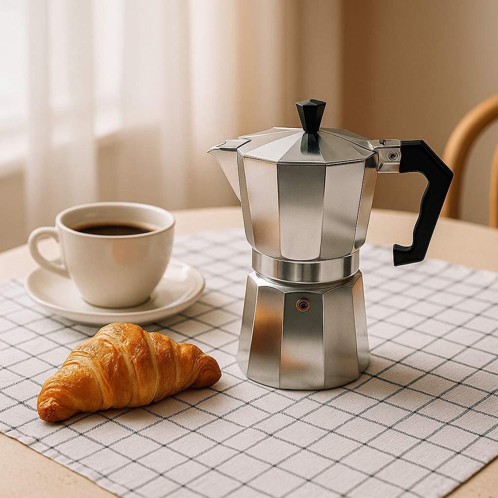 CAFETERA 9 TAZAS METALICA TIPO ITALIANA GM-R4514