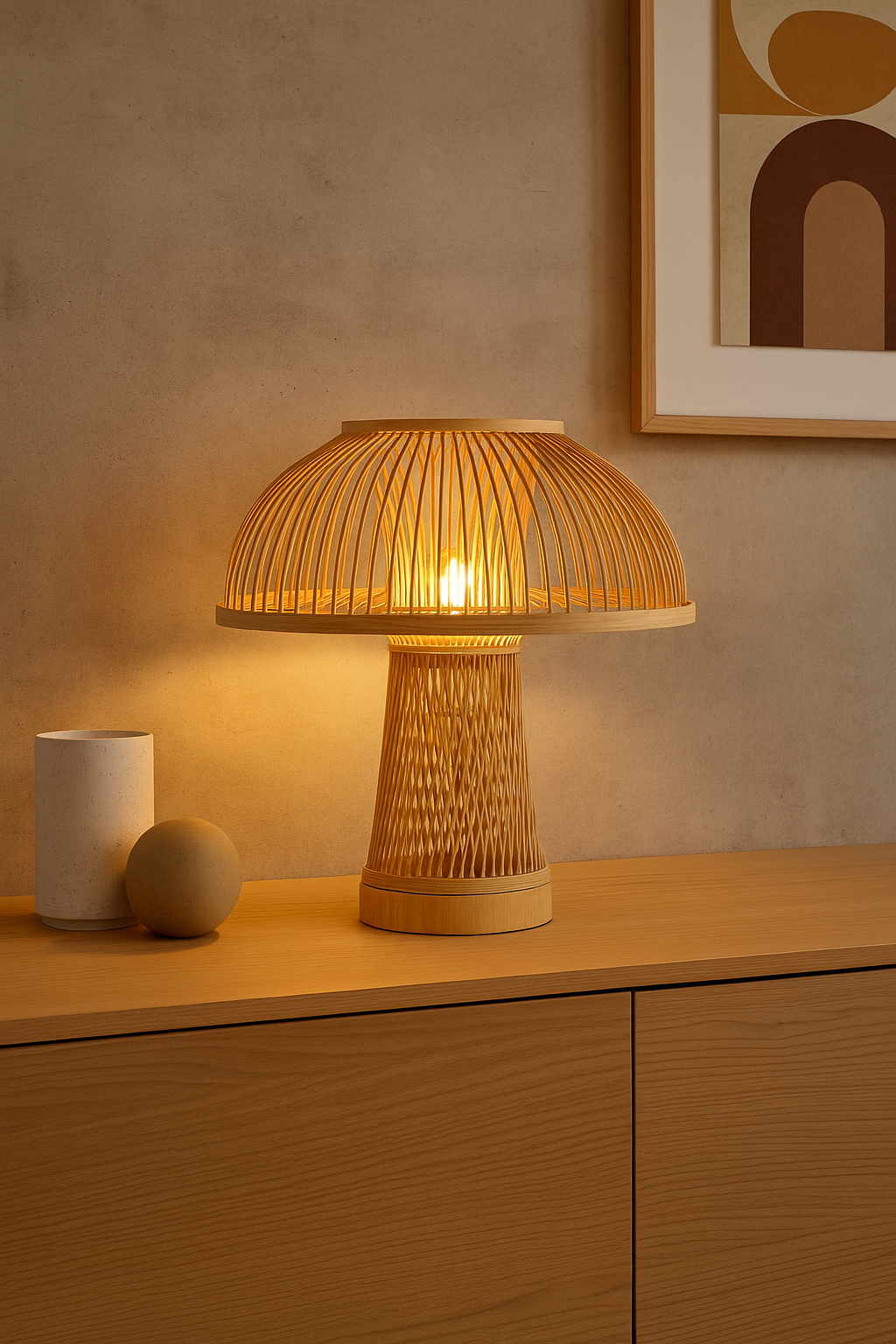 Lámpara de Mesa Richmond – Bambú Natural