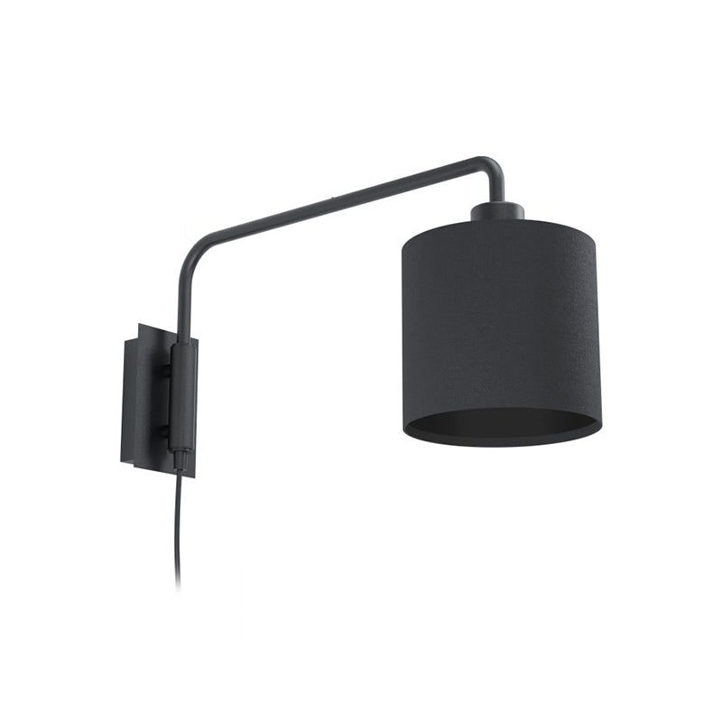 1 PORTATIL PARED ACERO NEGRO PANT. TEXTIL 1XE27 STAITI1 EGL