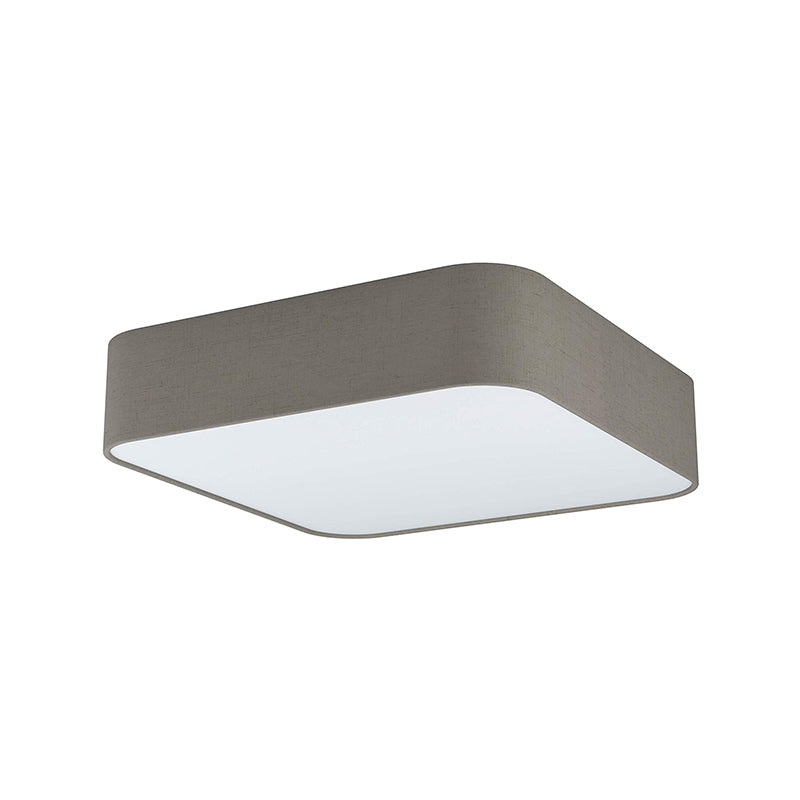 1 PLAF. CUAD.TELA COLOR GRIS 5XE27 575X575 PASTERI SQUA EGLO