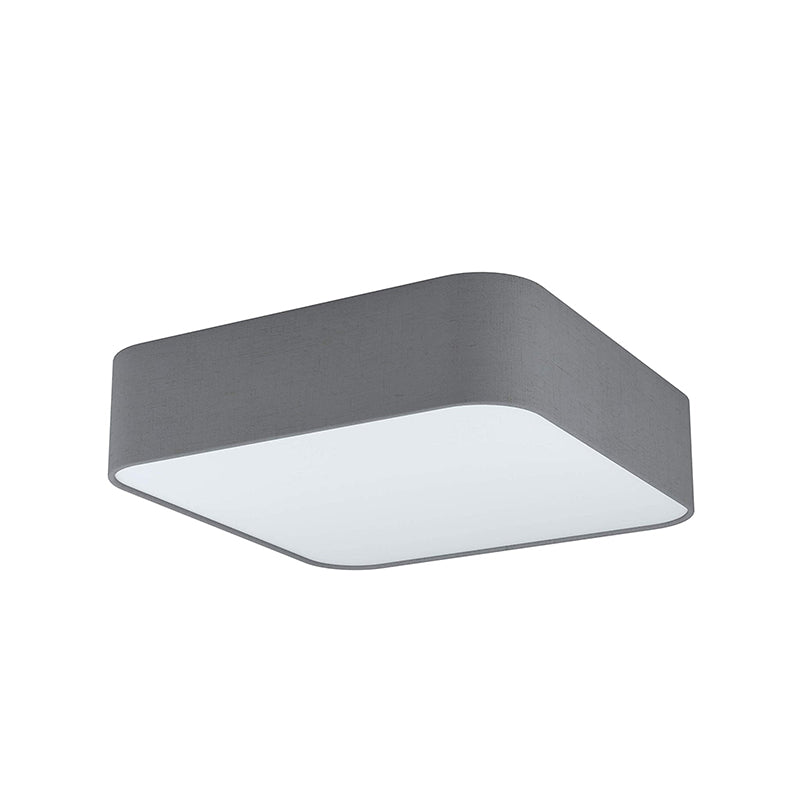 1 PLAFON CUADR TELA GRIS OSC 5XE27 575X575 PASTERI SQUAEGLO