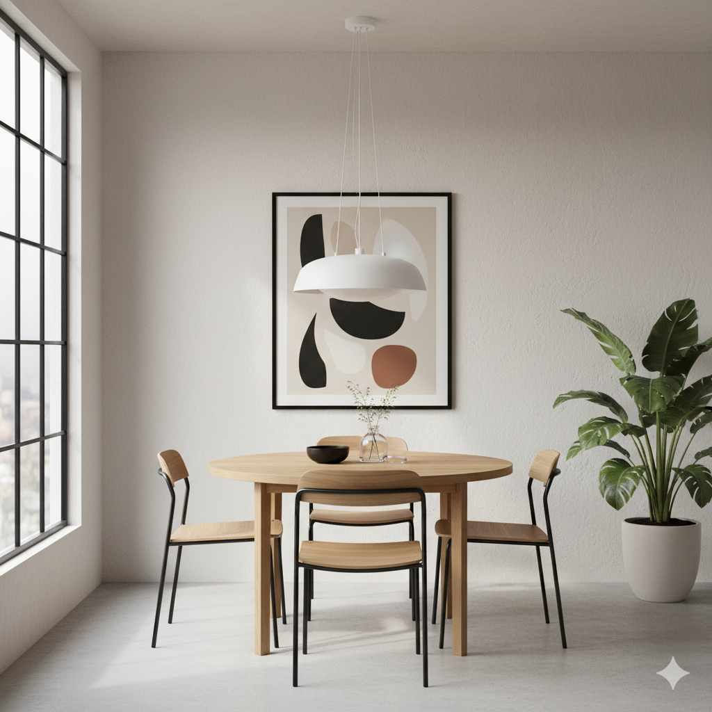 Luminaria Colgante Decorativa Dimerizable Harley CCT 25W en color blanco