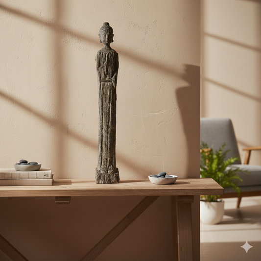 Figura Decorativa Buda Estilizado de Alta Calidad
