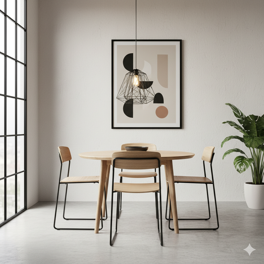 Colgante decorativo Web en negro mate