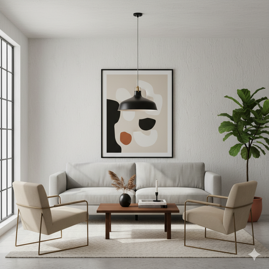 Campana decorativa Oxford en color negro