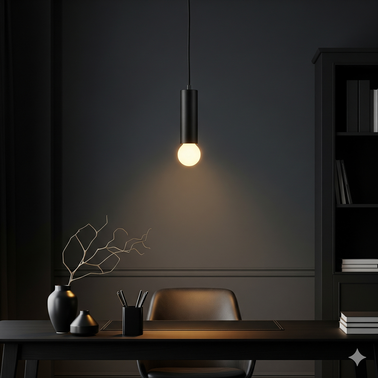 Artefacto Colgante Decorativo NEVADA - NEGRO: Elegancia Oscura para tu Espacio