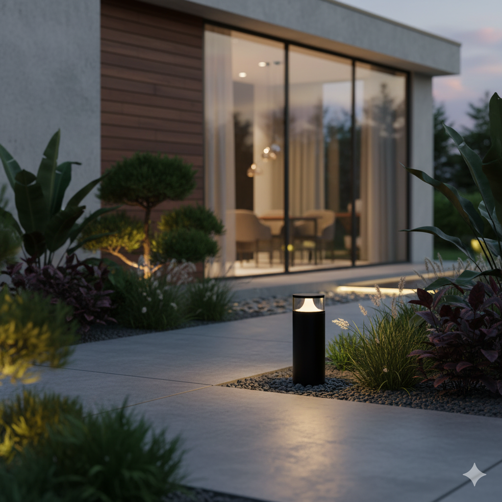 Bolardo Exterior Kane 30cm - Elegancia y Durabilidad para tu Jardín