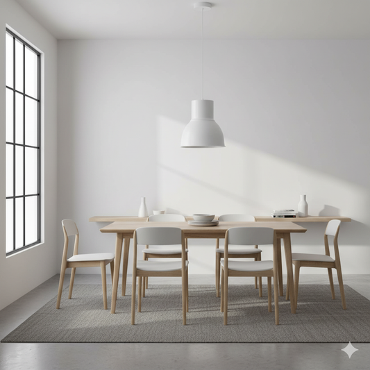 ARTEFACTO COLGANTE DECORATIVO IRON BIG - BLANCO